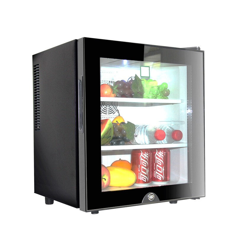 Mini Fridge Glass Door 30L - Black