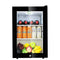 Mini Fridge Glass Door 62L - Black