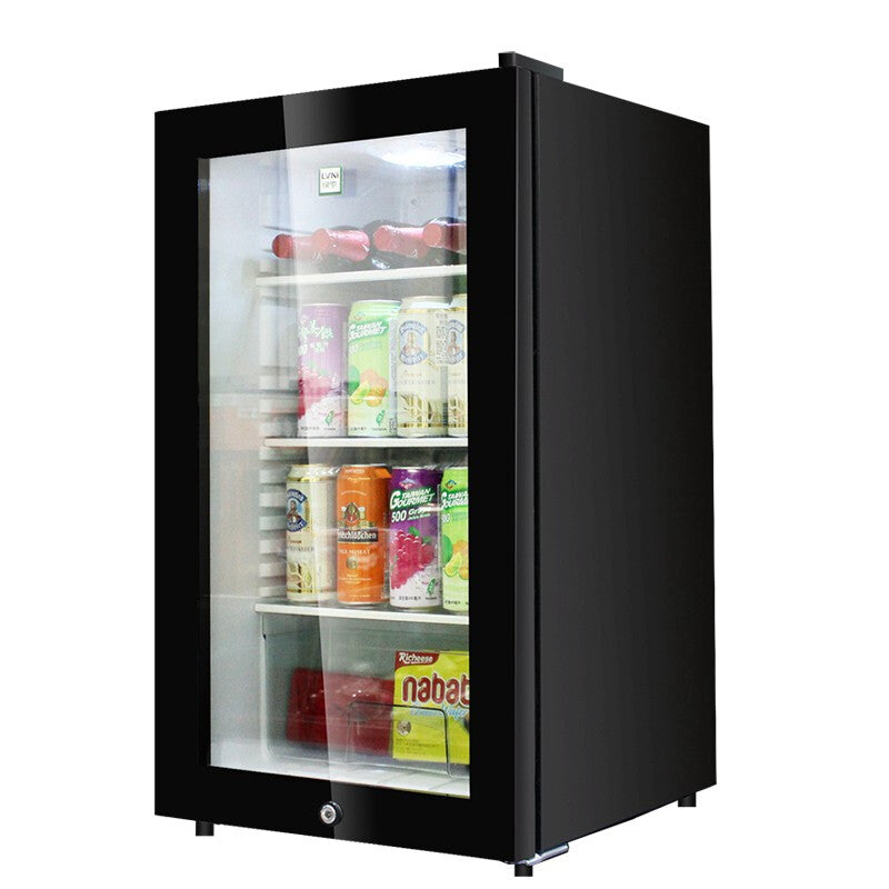 Mini Fridge with Thermoelectric Glass Door - Black