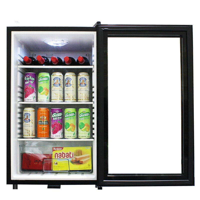 Mini Fridge with Thermoelectric Glass Door - Black