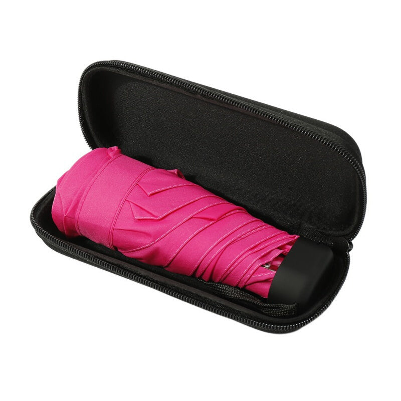 Mini High Quality Folding Pocket Umbrella - Pink