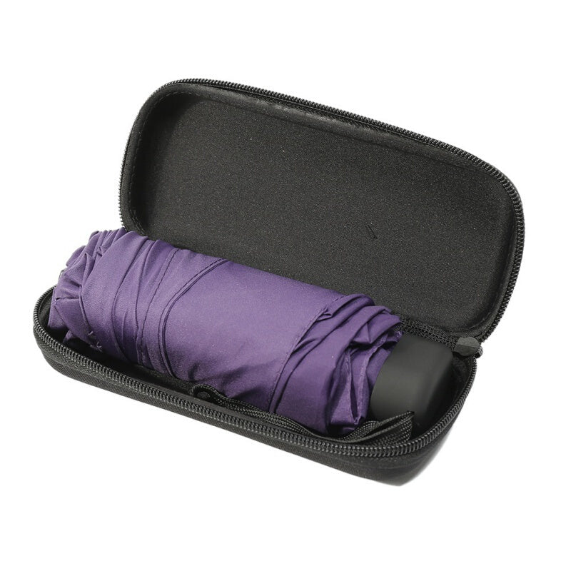 Mini High Quality Folding Pocket Umbrella - Violet