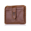 Mini Leather ID & Card Holder - Light Brown