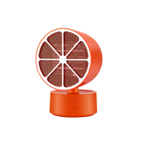 Mini Lemon Head Portable Desktop Heater - Orange