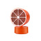 Mini Lemon Head Portable Desktop Heater - Orange