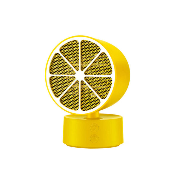 Mini Lemon Head Portable Desktop Heater - Yellow