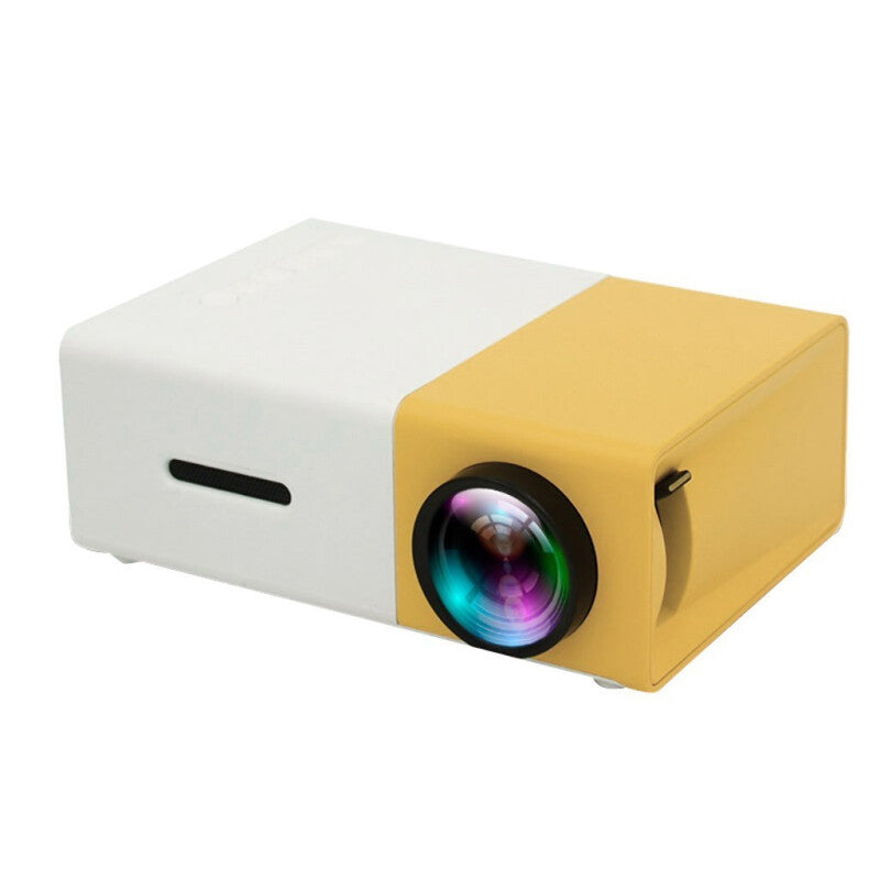 Mini Portable LED Theater Video Projector - Yellow