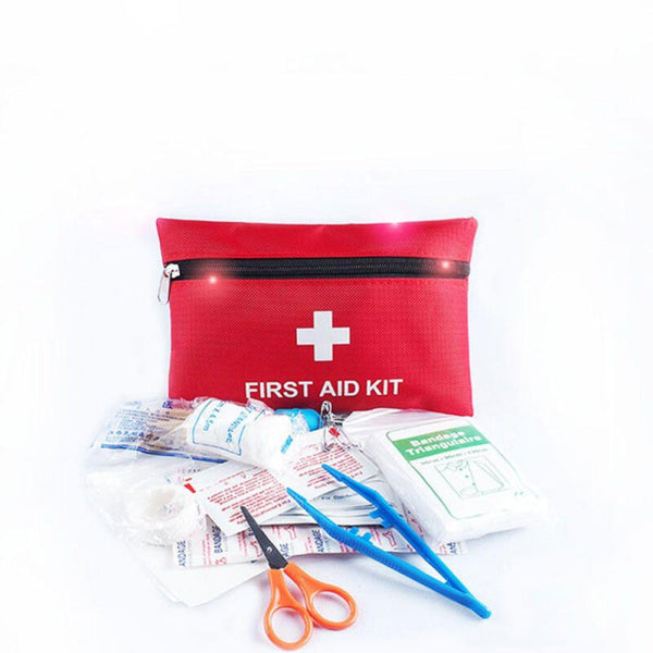 Mini Premium Medical Emergency Survival Kit - Red