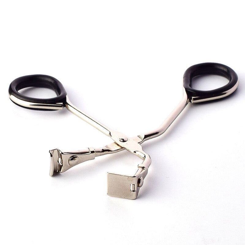 Mini Stainless Eyelash Curler Makeup Tool - Black