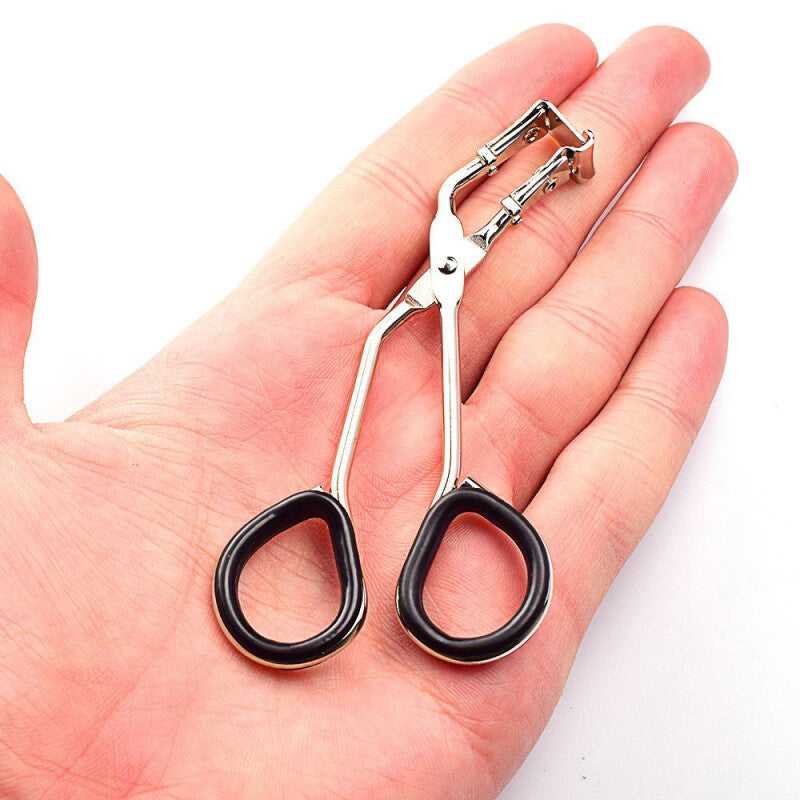 Mini Stainless Eyelash Curler Makeup Tool - Black