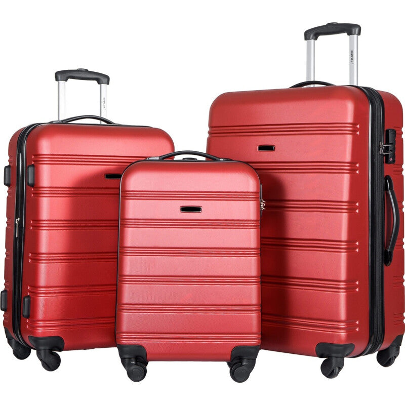 ModernLuxe Premium High Quality Luggage - Red