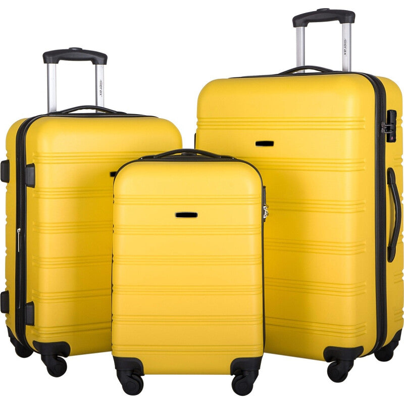 ModernLuxe Premium High Quality Luggage - Yellow