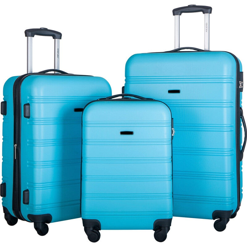 ModernLuxe Premium High Quality Luggage - Sky Blue