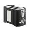 Modern Minimalist Compact Bread Toaster - Black