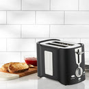 Modern Minimalist Compact Bread Toaster - Black