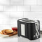 Modern Minimalist Compact Bread Toaster - Black