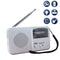 Modern Multifunctional Solar Crank Radio - White