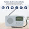 Modern Multifunctional Solar Crank Radio - White