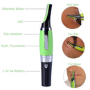 Multi-functional Nose Ear Hair Trimmer - Green