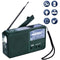 Modern Multifunctional Solar Crank Radio - Green