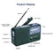 Modern Multifunctional Solar Crank Radio - Green