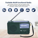 Modern Multifunctional Solar Crank Radio - Green