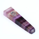 Natural Premium Crystal Fluorite Cigarette Holder - Purple