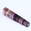 Natural Premium Crystal Fluorite Cigarette Holder - Purple