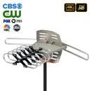 New 150Miles Outdoor Motorized TV Antenna - Silver