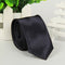 New Classic Men Jacquard Woven Silk Necktie - Black