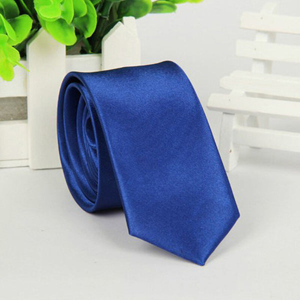 New Classic Men Jacquard Woven Silk Necktie - Ming Blue