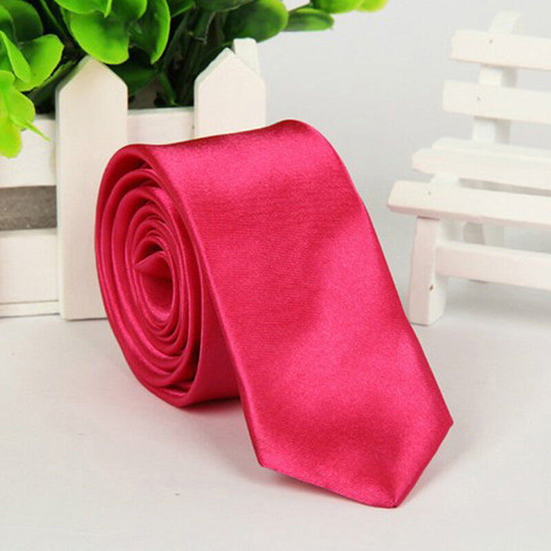 New Classic Men Jacquard Woven Silk Necktie - Pink