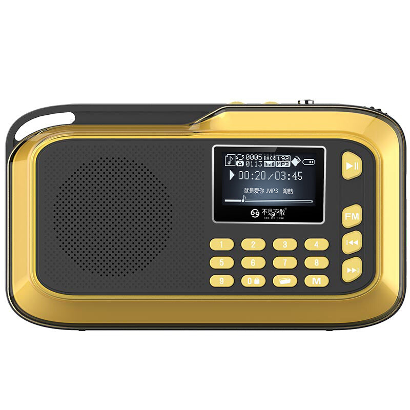 New H1 Card Radio Portable Mini Radio - Gold