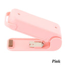 New Machine Mini Bag Clip Impulse Sealer - Pink