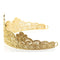 New Premium Rhinestone Flowered Tiaras - Gold