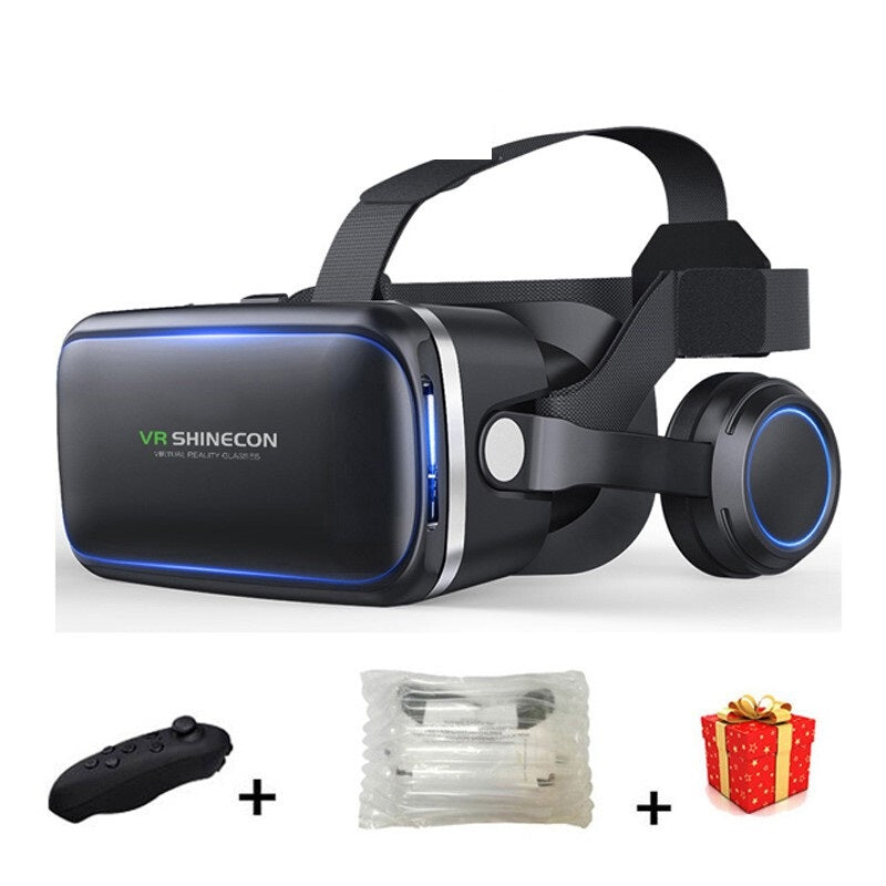 نظارات Shinecon 6.0 Casque VR مع جهاز تحكم عن بعد - أسود