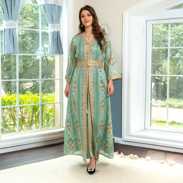 KTX-8129434943704 1032 Latest Netflix Style Popular Fashion Temperament Women's Clothing Kaftan