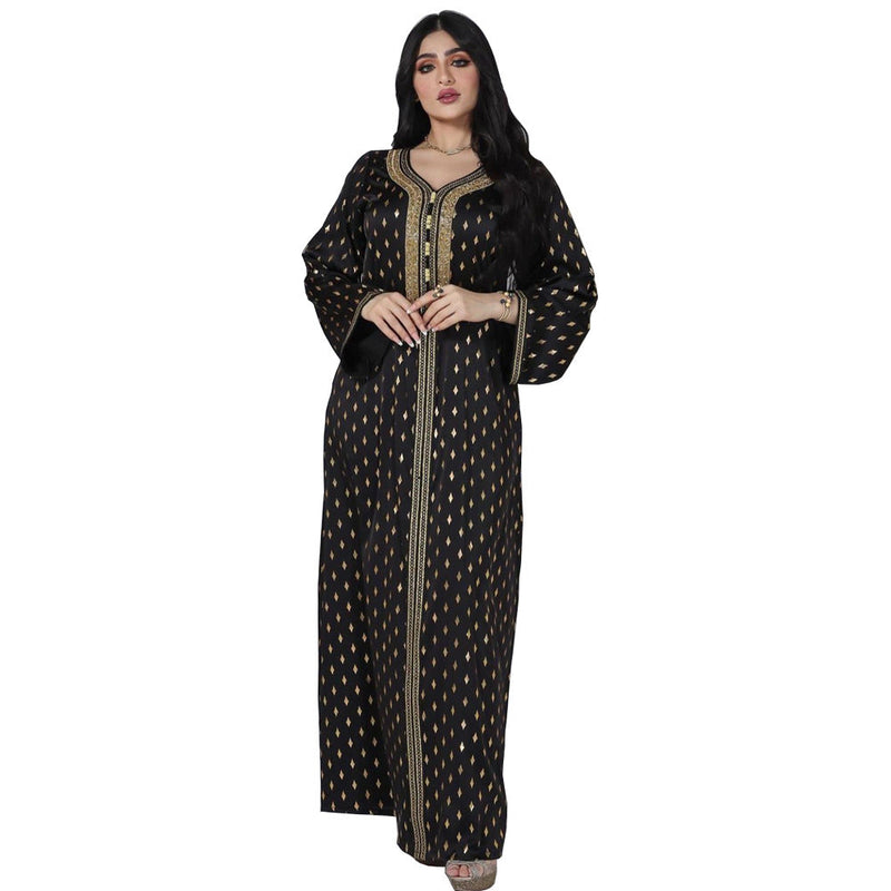 KTX-8130031911128 2024 Latest Netflix Style Popular Fashion Temperament Women's Clothing Kaftan