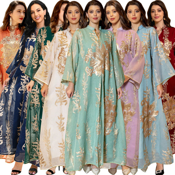 KTX-8130032795864 2024 Latest Netflix Style Popular Fashion Temperament Women's Clothing Kaftan