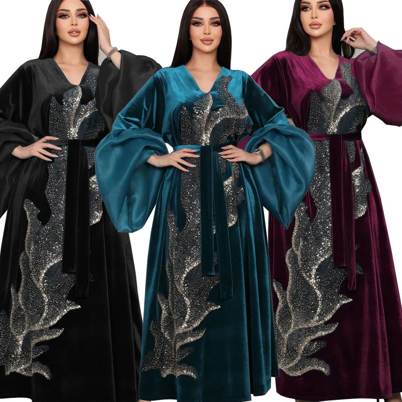 KTX-8129433370840 1016 Latest Netflix Style Popular Fashion Temperament Women's Clothing Kaftan