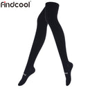 Findcool جوارب ضغط احترافية فوق الركبة عالية طويلة أنبوب المرأة ماراثون الجري اللياقة البدنية ركوب الرقص جوارب رياضية