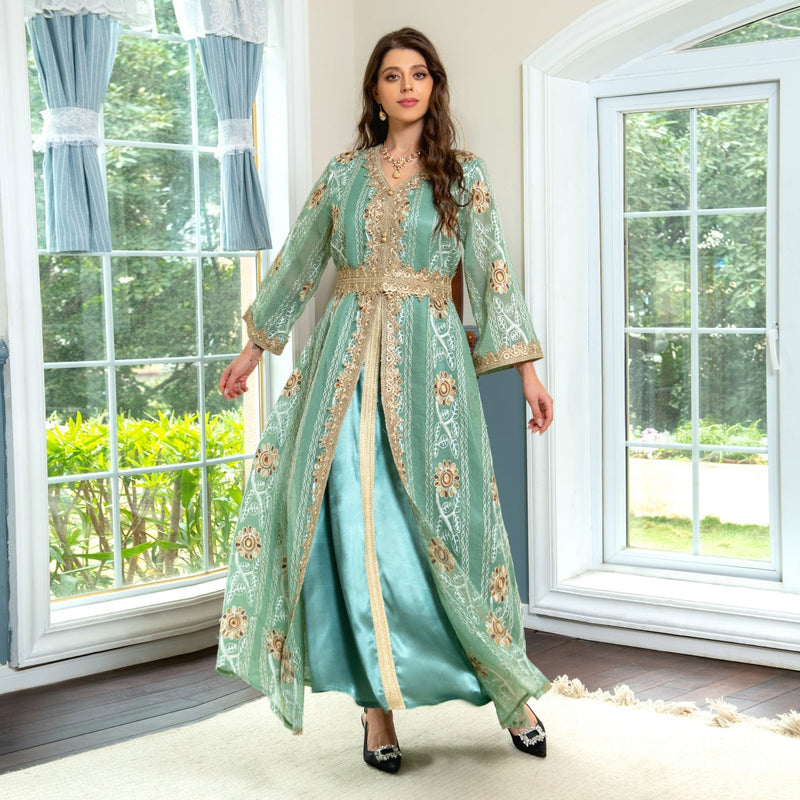 KTX-8129434943704 1032 Latest Netflix Style Popular Fashion Temperament Women's Clothing Kaftan