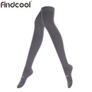 Findcool جوارب ضغط احترافية فوق الركبة عالية طويلة أنبوب المرأة ماراثون الجري اللياقة البدنية ركوب الرقص جوارب رياضية