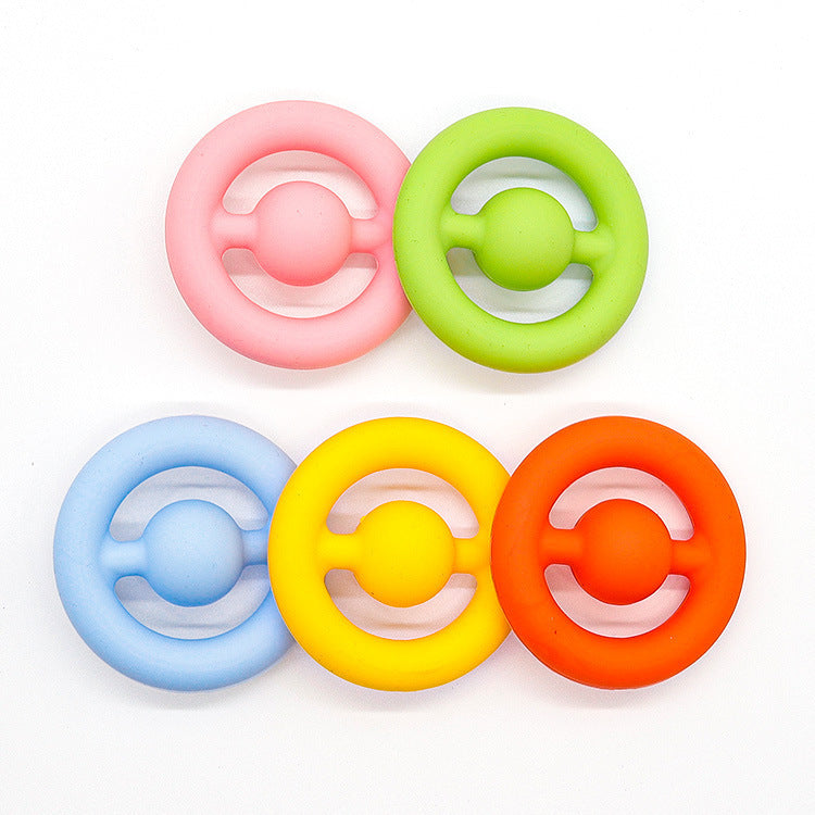 Silicone Grip Ring Sound Silicone Grip Vent Exercise Finger Rehabilitation Trainer Inner Whistle Grip Ring