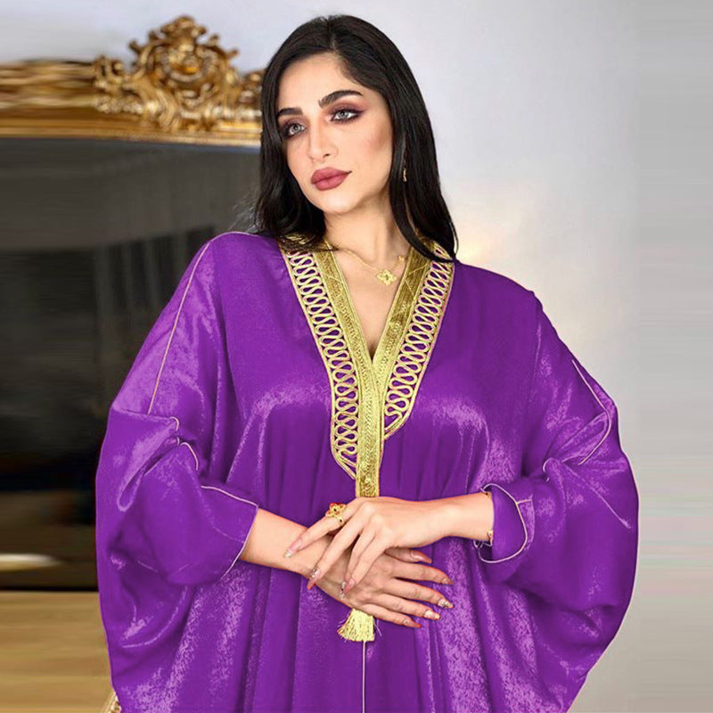 KTX-8129432551640 1008 Latest Netflix Style Popular Fashion Temperament Women's Clothing Kaftan