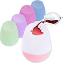 Silicone Red Wine Glass Anti-Drop Folding Silicone Water Cup Outdoor Portable Silicone Wine Glass Drinking Cup