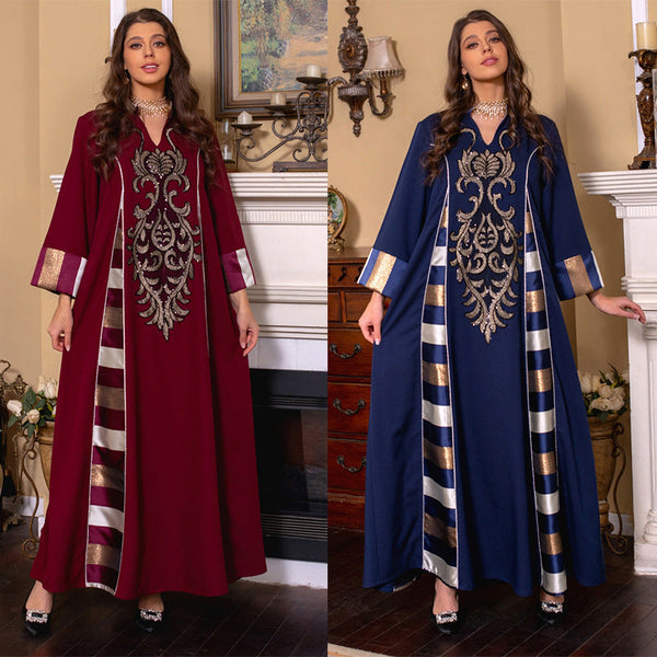 KTX-8129436090584 1047 Latest Netflix Style Popular Fashion Temperament Women's Clothing Kaftan