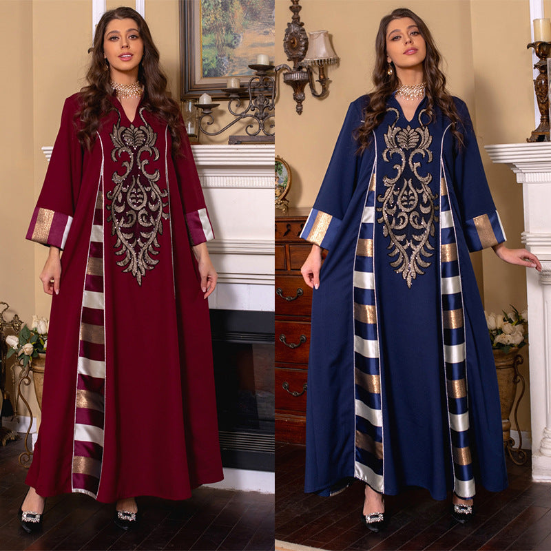 KTX-8129436090584 1047 Latest Netflix Style Popular Fashion Temperament Women's Clothing Kaftan