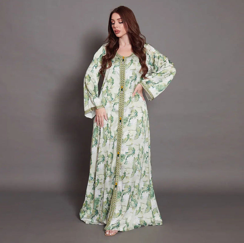 KTX-8130035417304 2024 Latest Netflix Style Popular Fashion Temperament Women's Clothing Kaftan