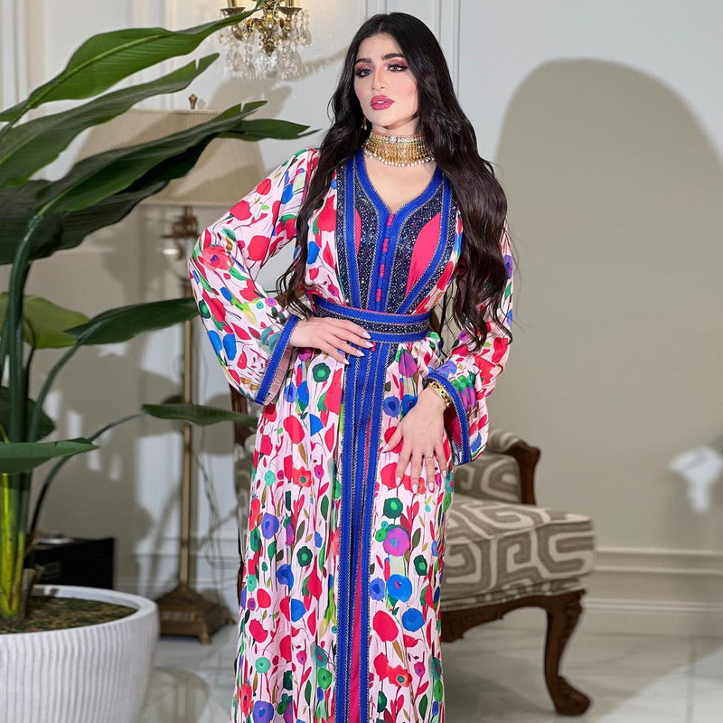 KTX-8130032271576 2024 Latest Netflix Style Popular Fashion Temperament Women's Clothing Kaftan